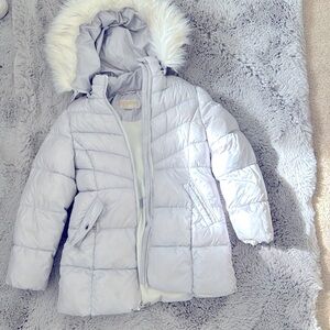 Michael Kors Girls Winter Jacket size 10/12 color:aluminum